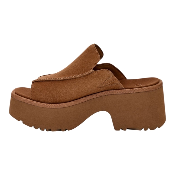 UGG Brown Newest Platform Slide Sandals Heels - Picture 10 of 15